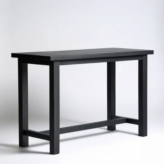 Czarny stolik z litego drewna sosnowego 100 x 40 x 75 cm