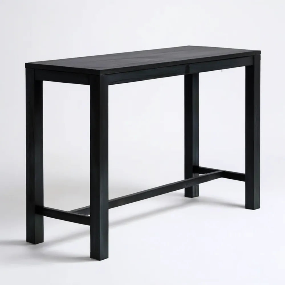 Czarny prostokątny mebel z płyty MDF i drewna sosnowego 100 x 45 x 75 cm