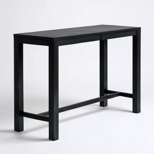 Czarny prostokątny mebel z płyty MDF i drewna sosnowego 100 x 45 x 75 cm